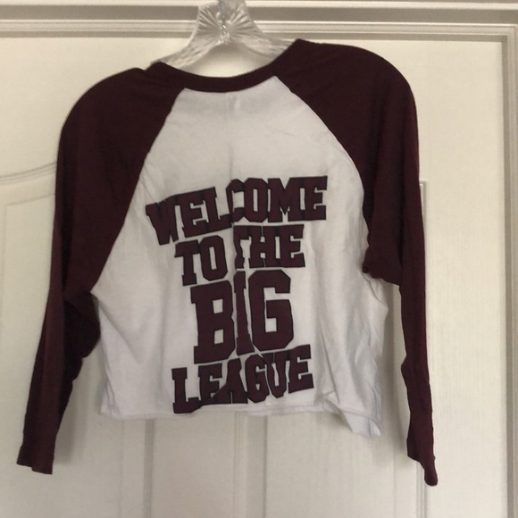 Pi Beta Phi quarter sleeve crop baseball top - Picture 2 of 2
